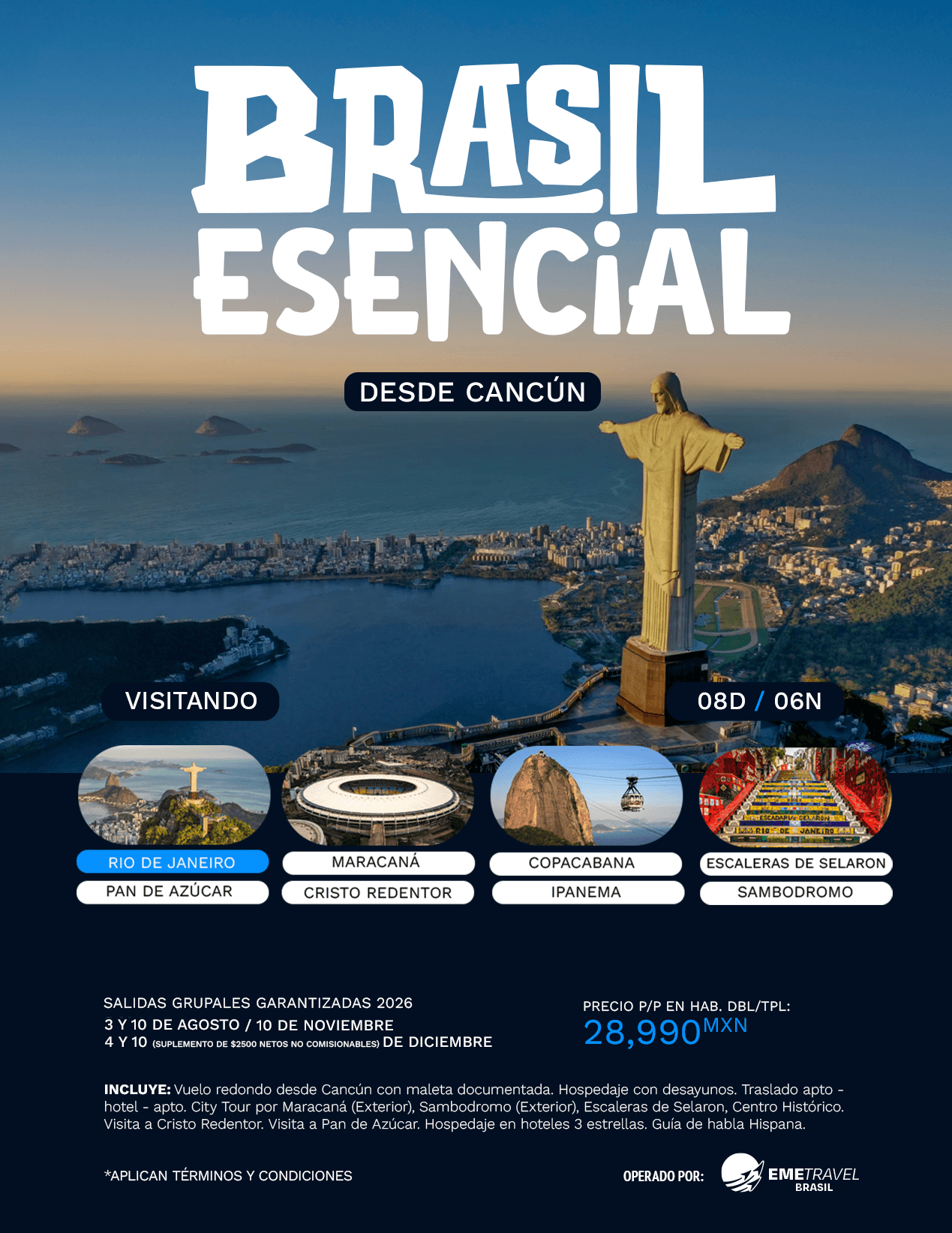 Brasil Esencial desde Cancún