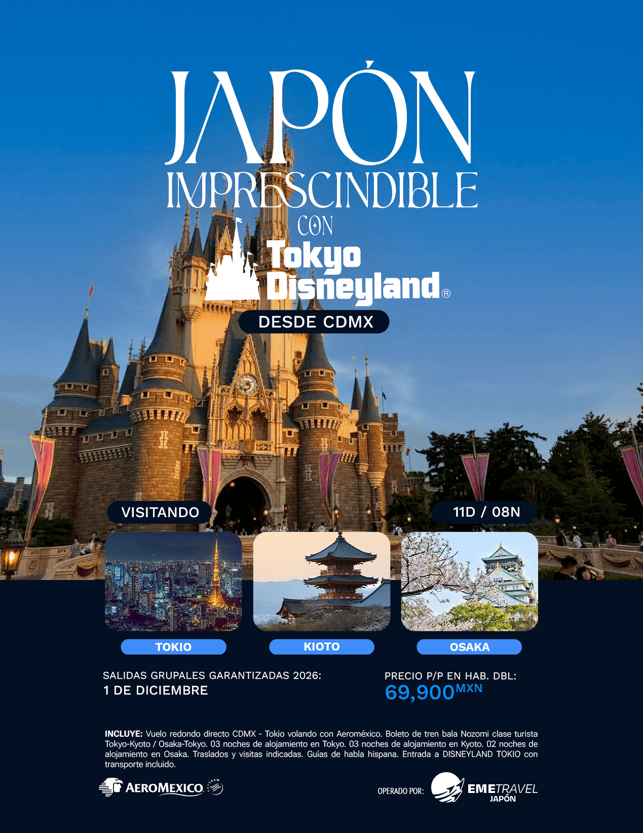 JAPÓN IMPRESCINDIBLE CON Tokyo Disneyland