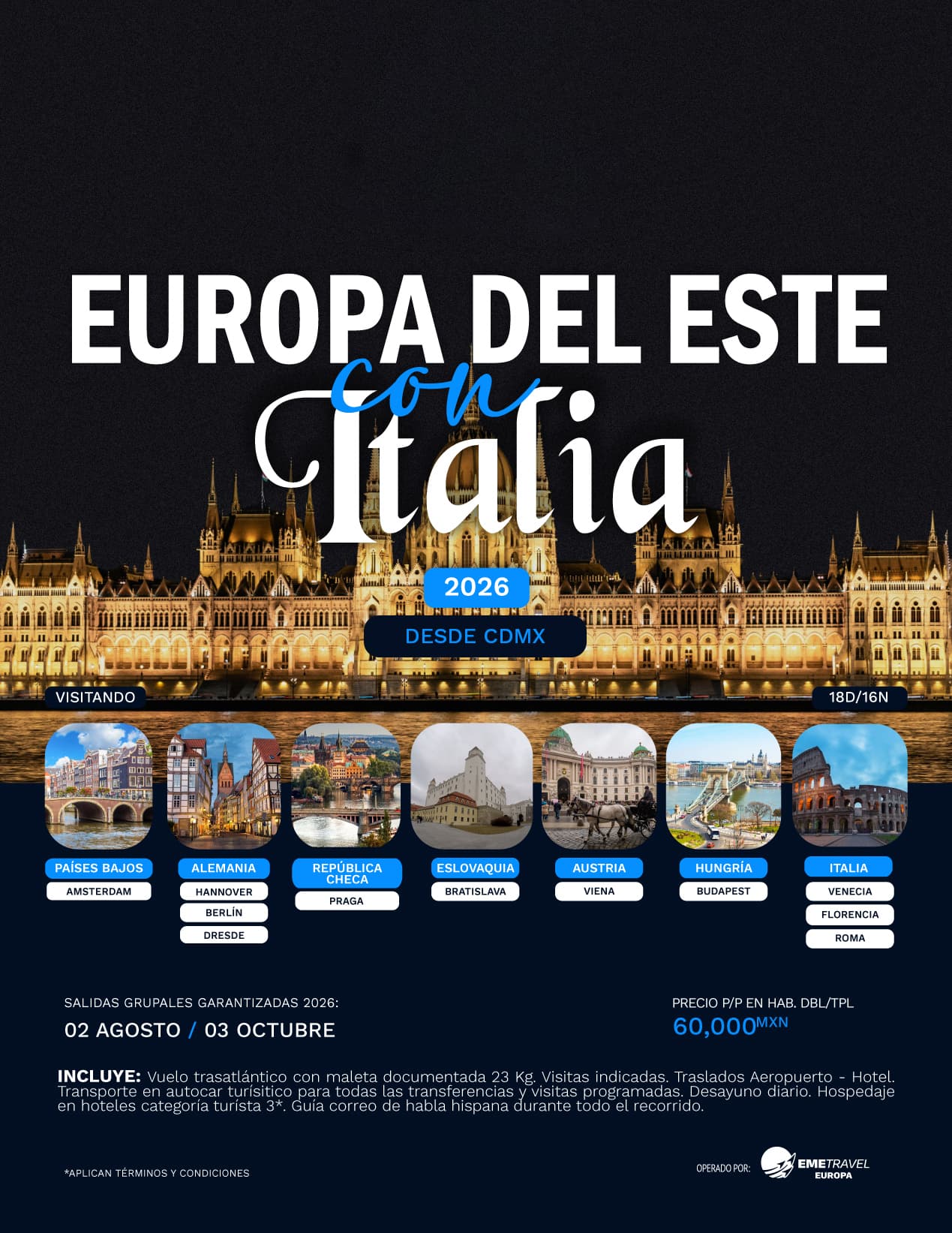 Europa del Este con Italia